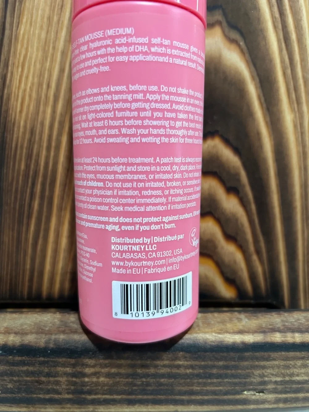 Clear Self-Tan Mousse — Pink